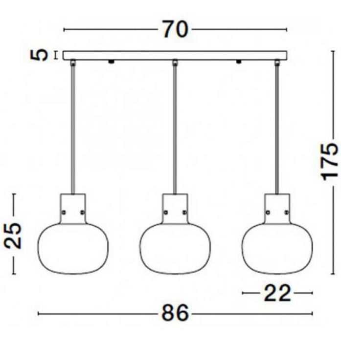 Lustra Nova Luce Cinzia