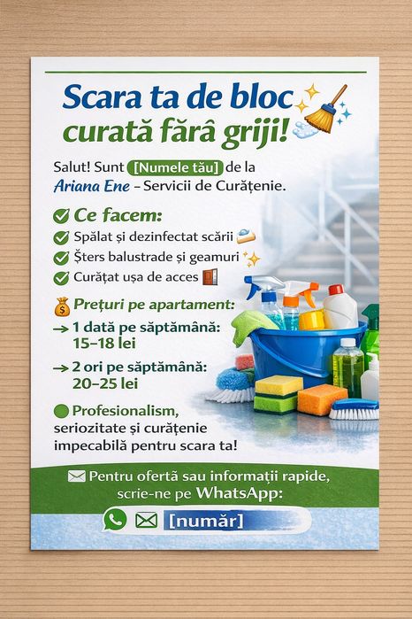 Servicii profesionale de curățenie