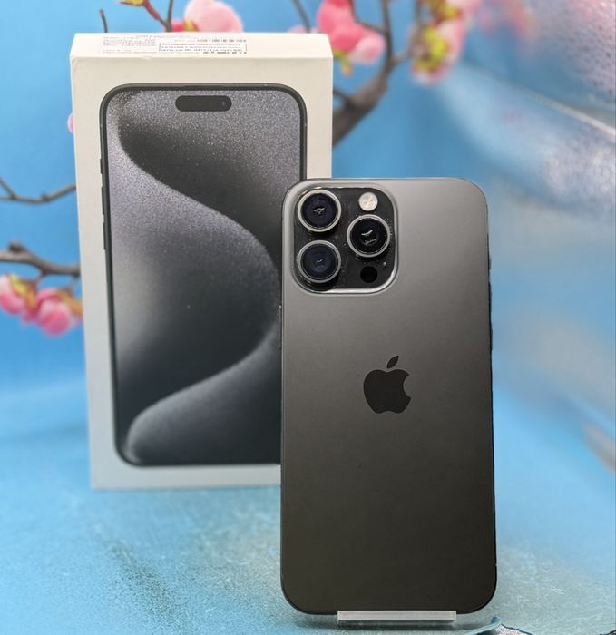 Apple iPhone 15 Pro Max, 256GB, 5G, Black Titanium