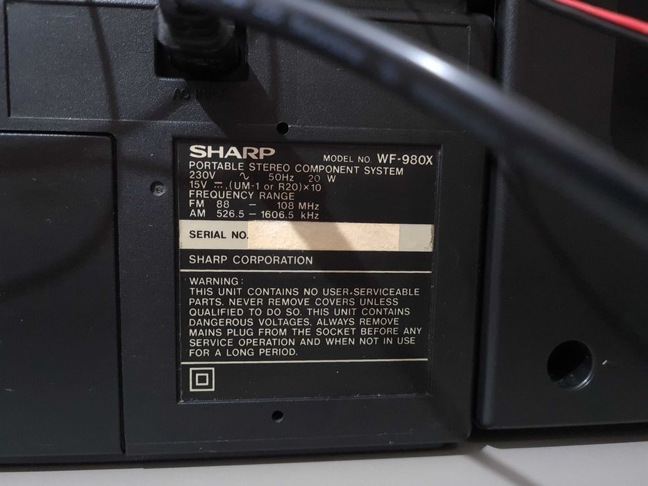 Boombox Sharp WF-980X