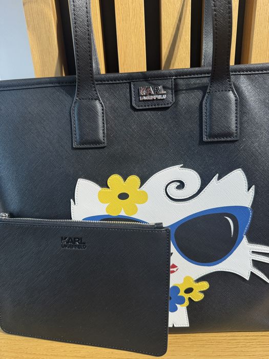 Оригинална Karl Lagerfeld Choupette чанта + портмоне