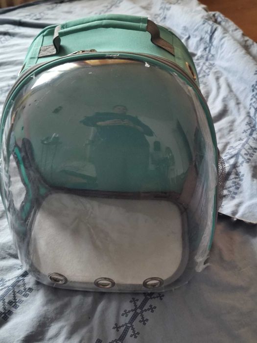 Premium  Rucsac Pisică tip Capsulă (Vedere Panoramică) – Model Confortabil, Ca Nou