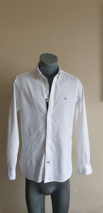 Tommy Hilfiger Pique Cotton Slim Fit / S НОВО! ОРИГИНАЛ! Мъжка Риза!