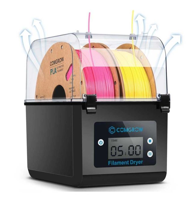 Uscător de filamente pentru imprimantă 3D