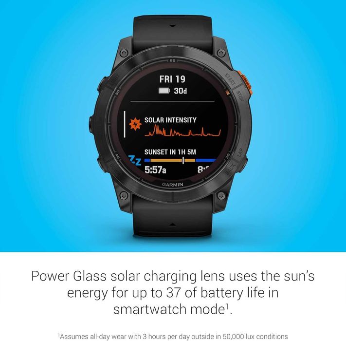 GARMIN FENIX 7X PRO SOLAR 51 MM — YANGI, rasmiy Garmin mahsuloti!