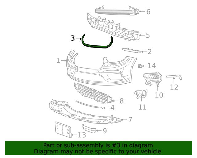 Ornament grila Chrysler Pacifica, 2021-; Voyager, 01.2021-12.2021, Model : L, Lx, Lxi; Voyager, 2022-12.2023 Model : Lx, montare fata, vopsit; argintiu