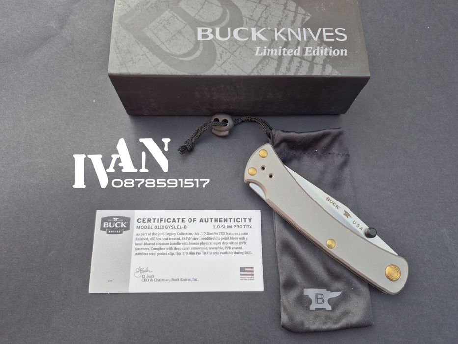 Нож Buck-110 Slim Pro Titanium Limited