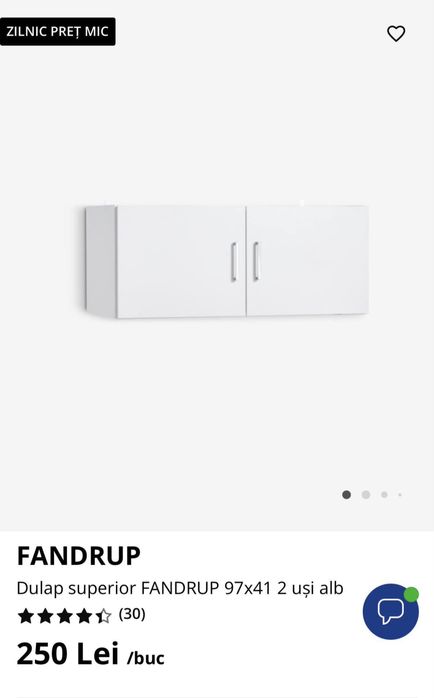 Vând două dulapuri superioare