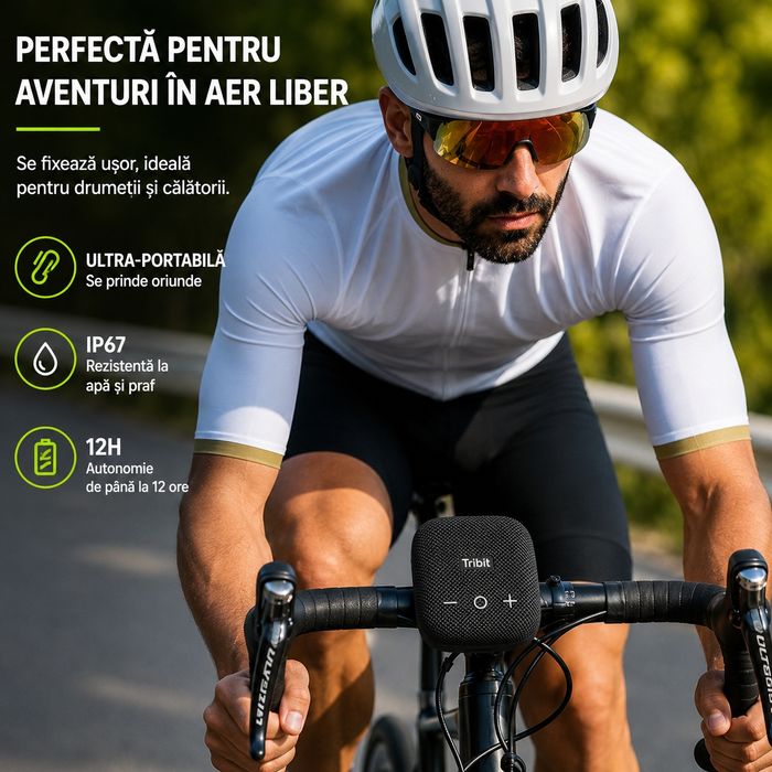 Boxă Bluetooth Tribit StormBox Micro 2 IP67 12H Stereo TWS