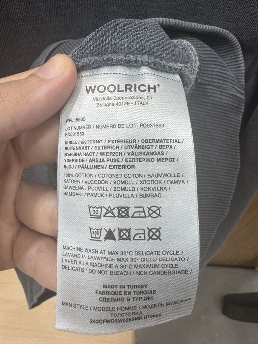 Мужской свитшот Woolrich, размер M
