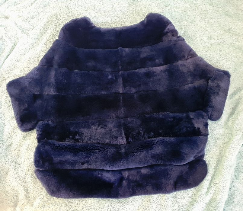 Палто от чинчила, естествен косъм