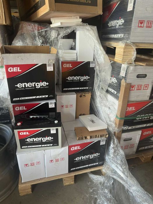Acumulator 100AH Energi+ cu gel pentru panouri solare Baterie Gel utilizate la rulote ambarcatiuni sisteme iluminat camping