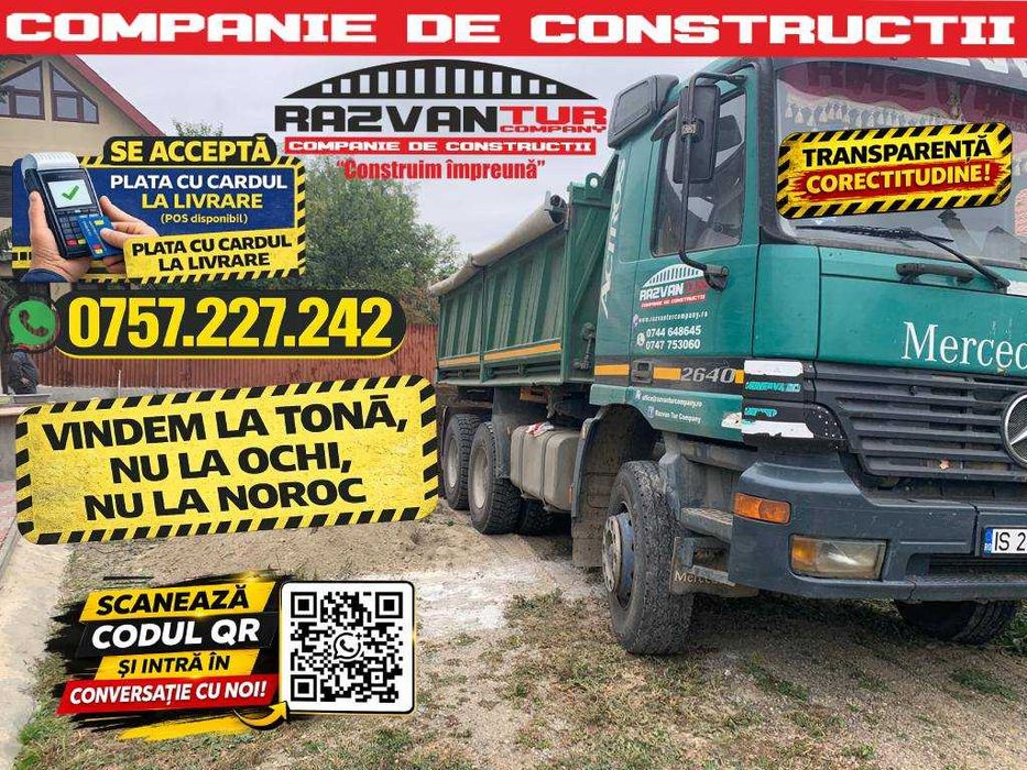 Piatră concasată 0-63 mm | Drumuri | Parcări | Terasamente | Livrare