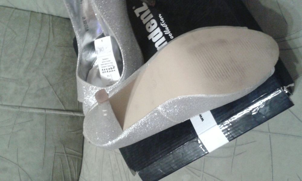 Сребристи официални обувки