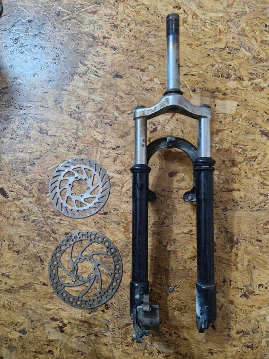 Вело части: дискове, вилка и команди