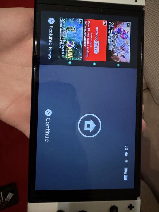 Nintendo Switch OLED White + игра Minecraft (Пълен комплект)