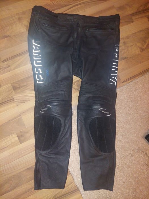 Pantaloni moto Vanucci ,piele naturala,marime mare