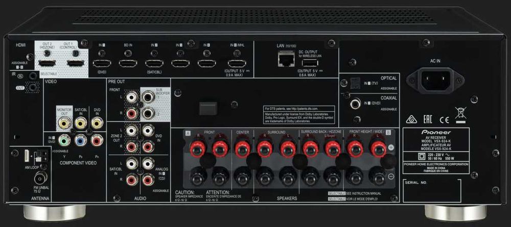 amplificator receiver Pioneer VSX-924 , 150Wats , 4k, 7.2 surround