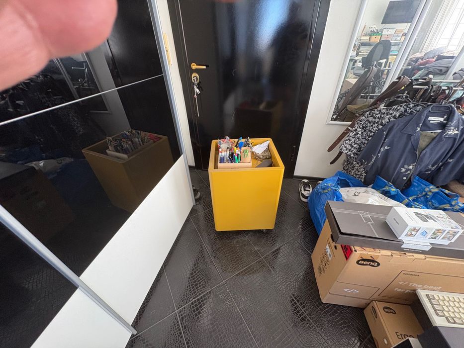 Метален контейнер на колелца IKEA Idåsen – Като нов (На 6 месеца)!
