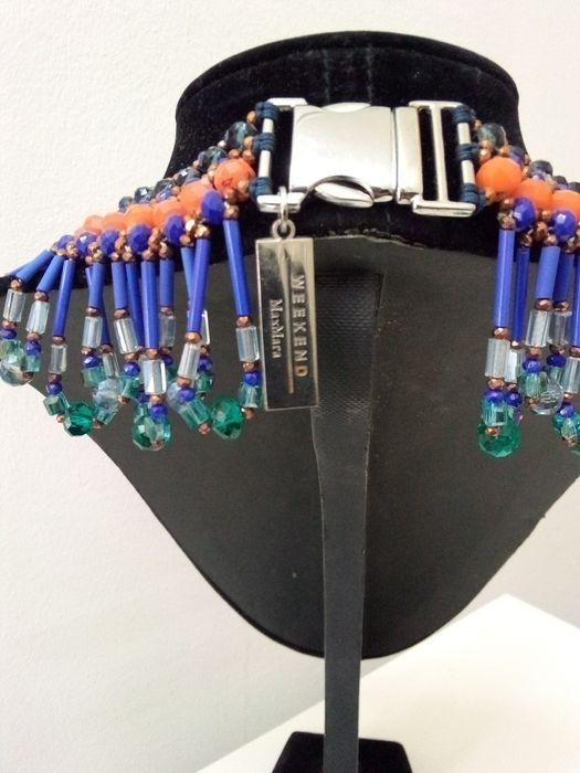 Max Mara Weekend колие с естествени камъни