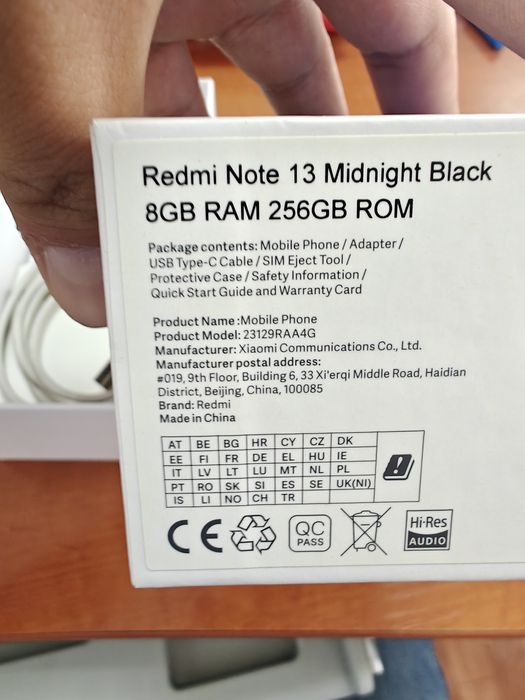 Xiaomi note 13 midnight black