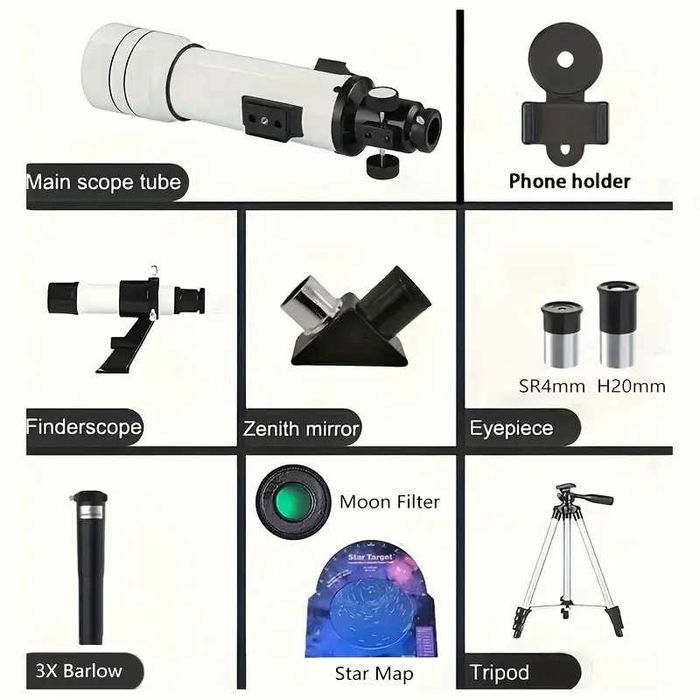 ТЕЛЕСКОП 30070MM pro Refractor telescope TELESKOP Полный комплект