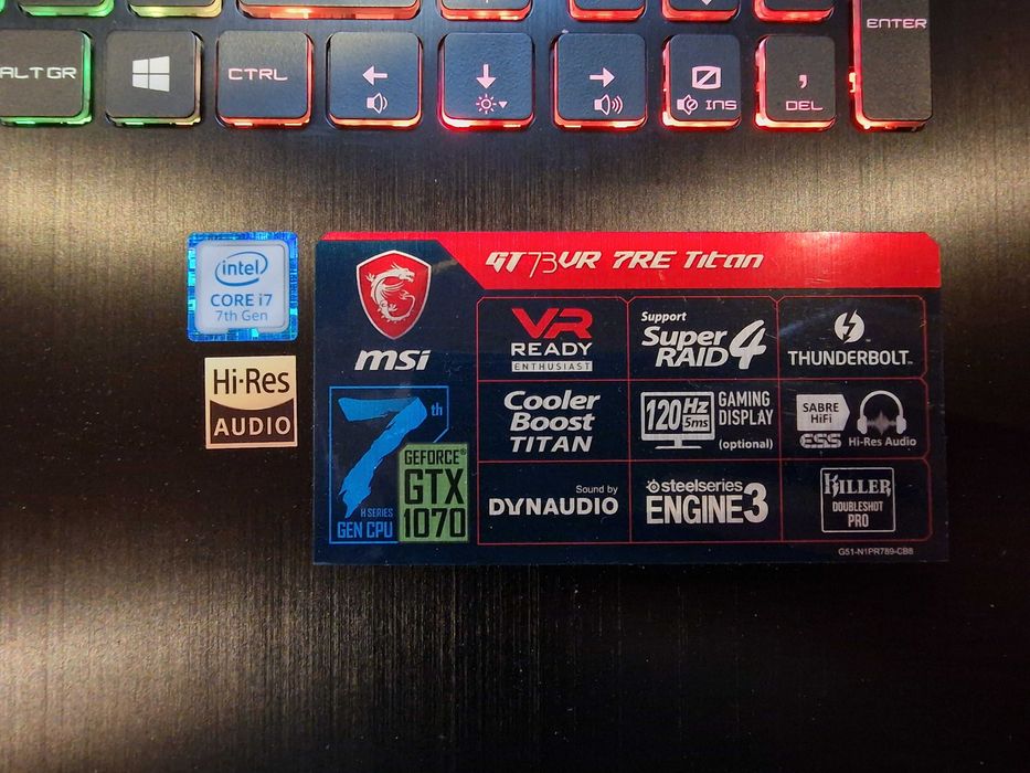 MSI GT73VR 7RE Titan (oferta 3 zile)