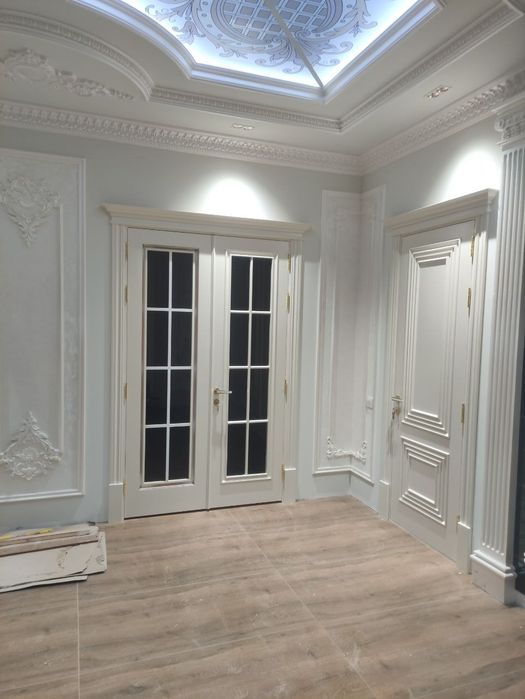 Окна двери кухонная мебель шкафы