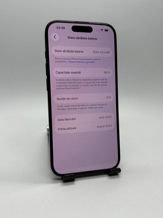 iPhone 15 PRO 128Gb Blue | STARE 10/10 | Baterie 89% | Garantie