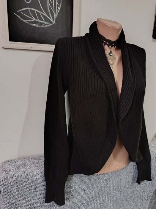 Cardigan bolero negru călduros H&M mărimea S 36