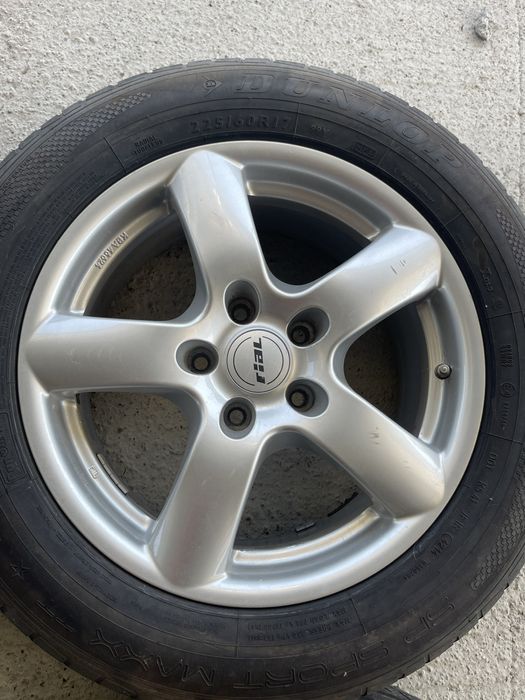 Jante aliaj BMW R17 5x120 anvelope de vara Dunlop 225 60 R17