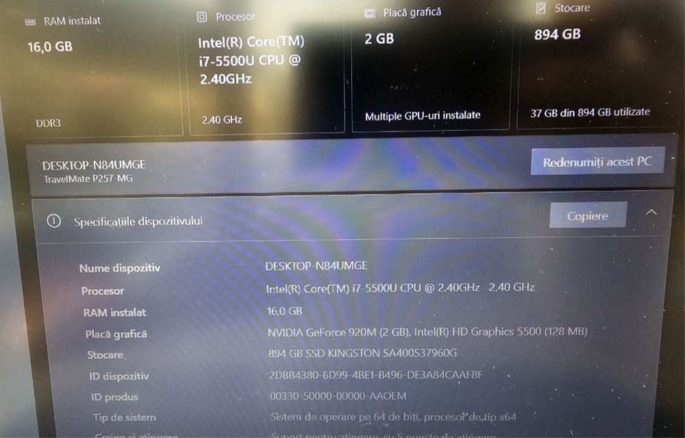 Acer i7 1TB nVidia GAMING
