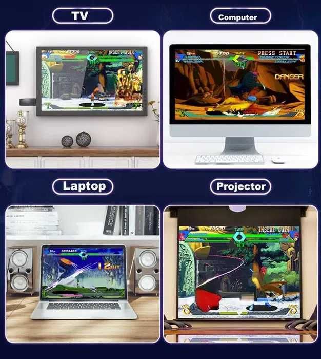 !!!БЕЗПЛАТНА ДОСТАВКА!!! Игра конзола HDMI 2.4G  с над 10000 игри