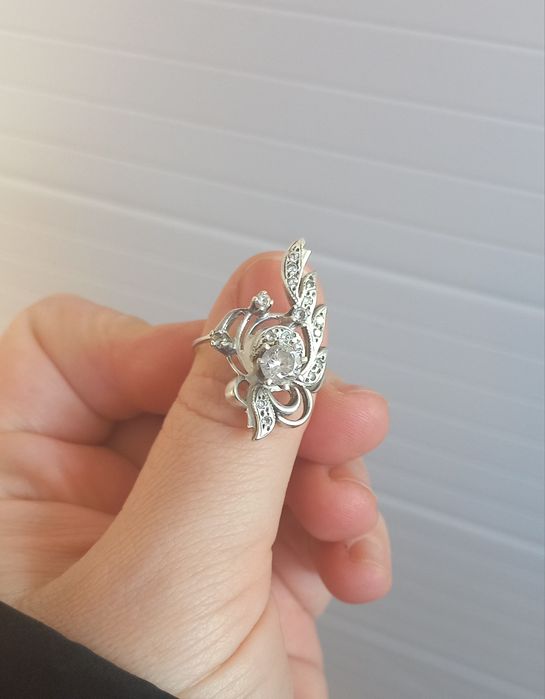 Кольцо серебро 925