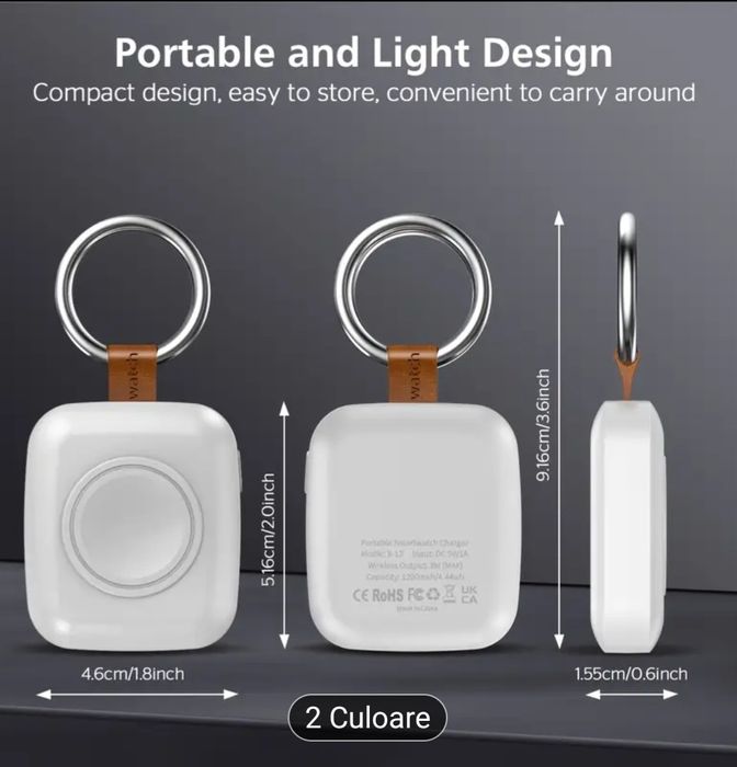 Încarcator wireless portabil 1200 mAh-nou