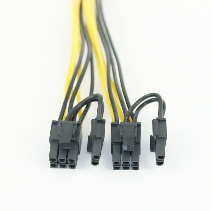 переходник для видеокарты 8 pin - 2*6+2 pin SATA - 6 pin 2 Molex-6 Pin