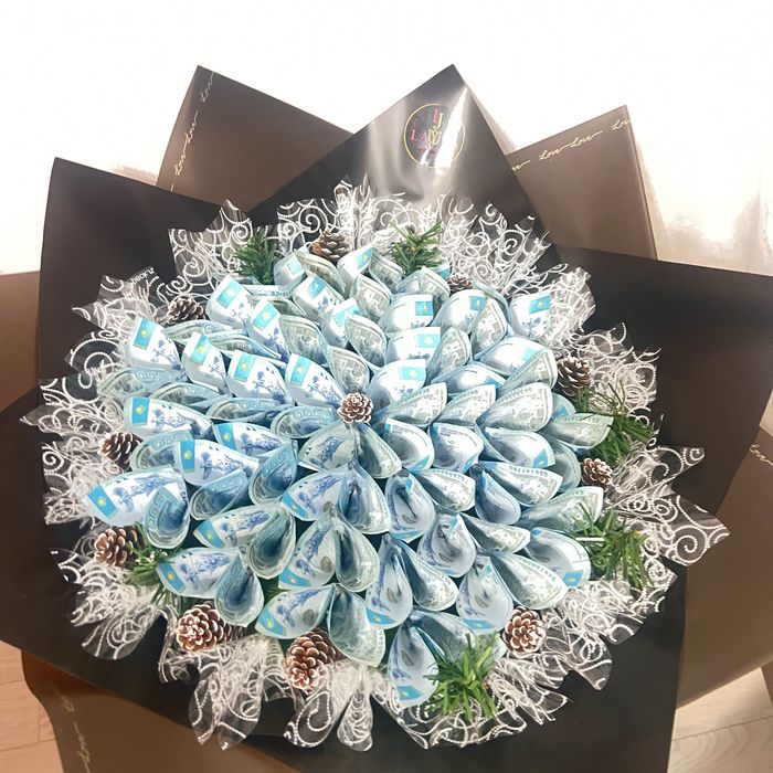 Букет денежный доларовый , цветы