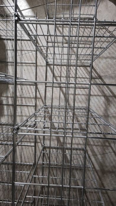 Никелирани метални рафтове 2бр.