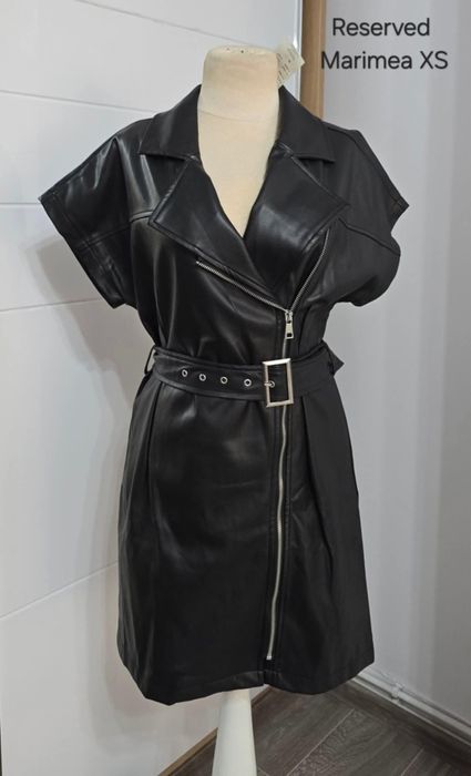 Rochie imitație de piele
