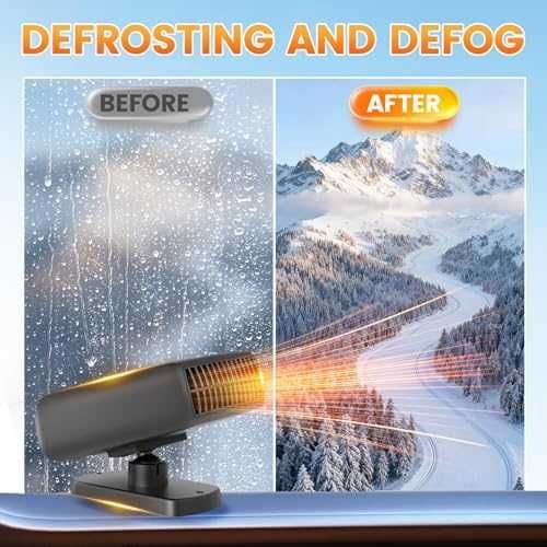 Нов 200W 12V отоплител за кола кемпер с демистер и 360° въздушен поток