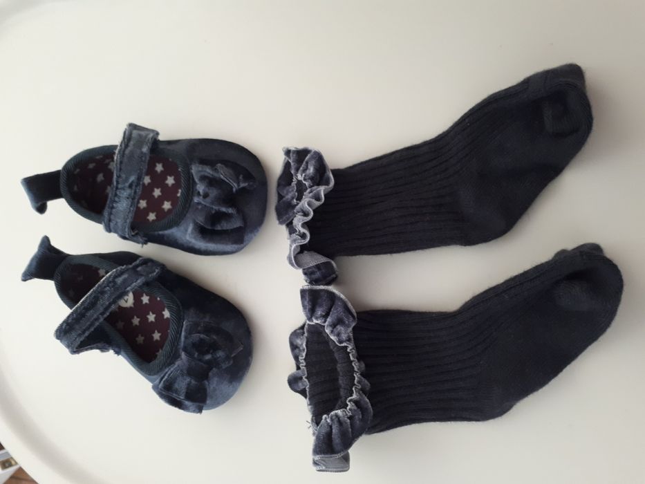 Botosei/Pantofi bebe cu sosete / papuci 0-6 luni