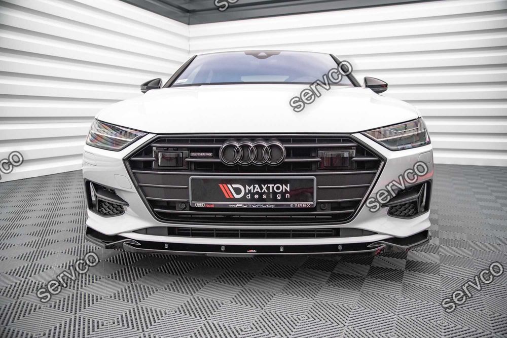 Prelungire splitter bara fata Audi A7 C8 2018- v3 - Maxton Design