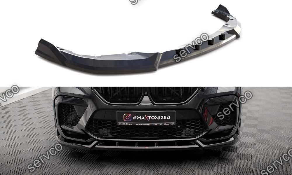 Prelungire splitter lip bara fata Bmw X6 M F96 2020- v2 Maxton Design