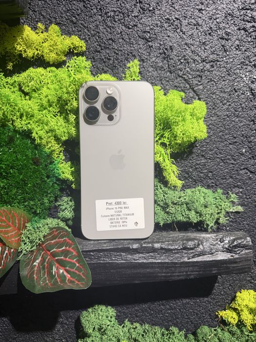 iPhone 16 pro max 512gb Natural Neverlocked /Fact+Garantie