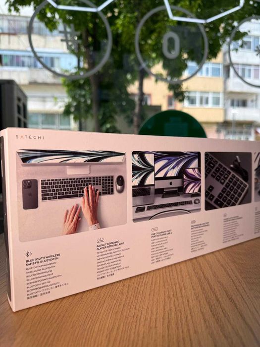 Tastatura SLIM Satechi X3  Bluetooth retroiluminata, GRI