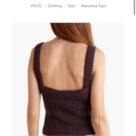 Top crosetat din lana si casmir