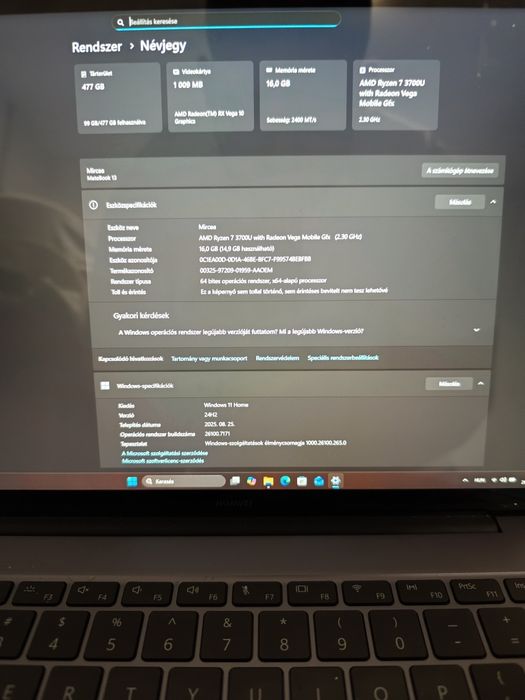 Huawei MateBook 13 | Ryzen 7 | 16GB RAM | 512GB SSD | Ecran 2K