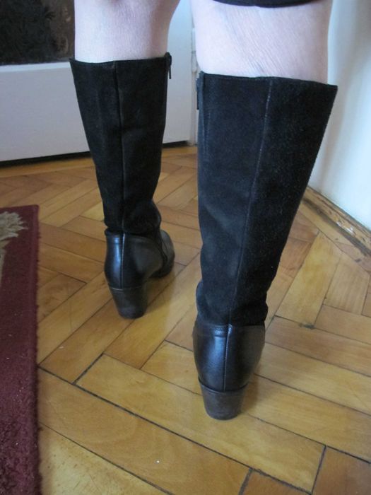 Cizme iarna din piele naturala si piele intoarsa, nr 36