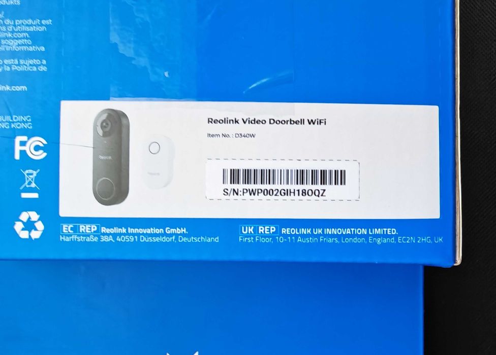 Нови Reolink Bundle 3в1 комплект камера+видео звънец и база