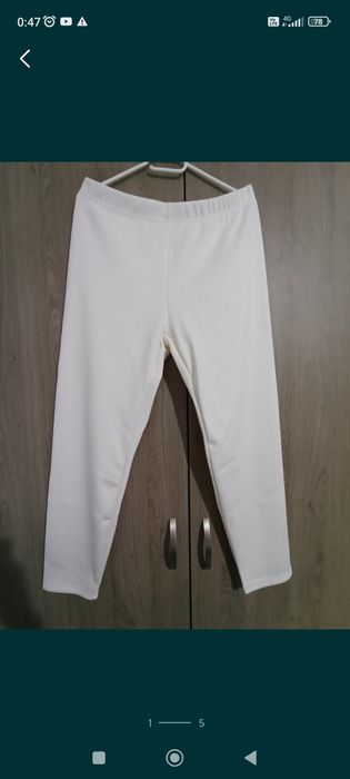 Pantaloni noi albi caldurosi